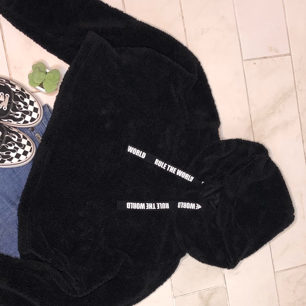 Furry Cropped Sweater